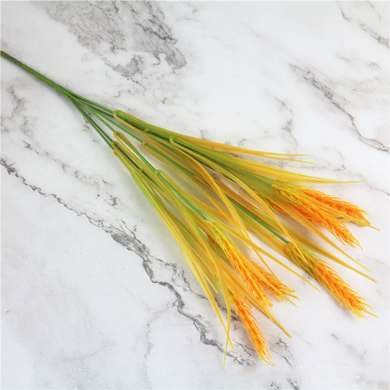 Artificial Wheat Bouquet Plant Plastic Flower Wreath Wedding Party Decoration DIY Craft Scrapbook Home Decor