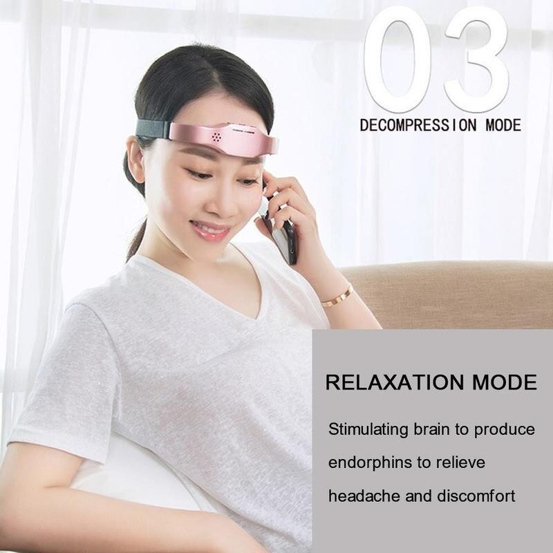 Elektrische Slaap Steun Head Massager Monitor Migraine Relief Slapeloosheid Therapie Release Stress Helpen Slapen Apparaat Hypnotische Apparaat