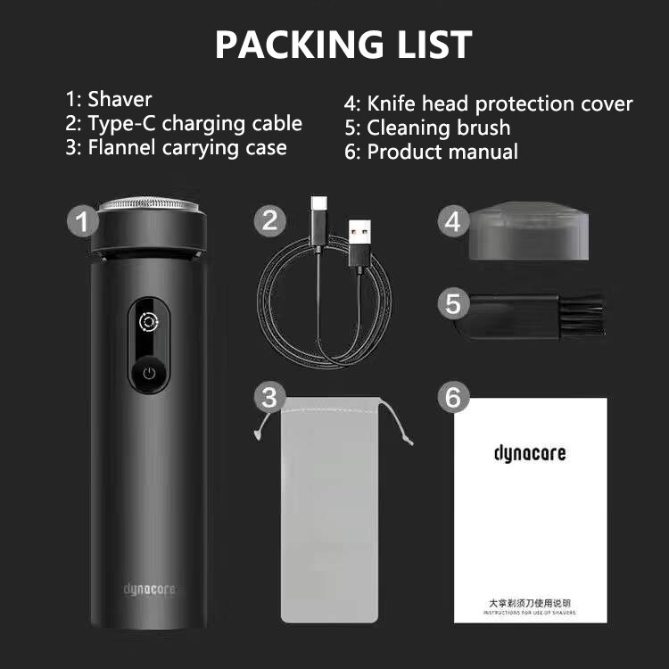 Huawei Hilink-Afeitadora eléctrica para hombre, máquina de afeitar para el cuerpo, portátil, con pantalla LED: Negro