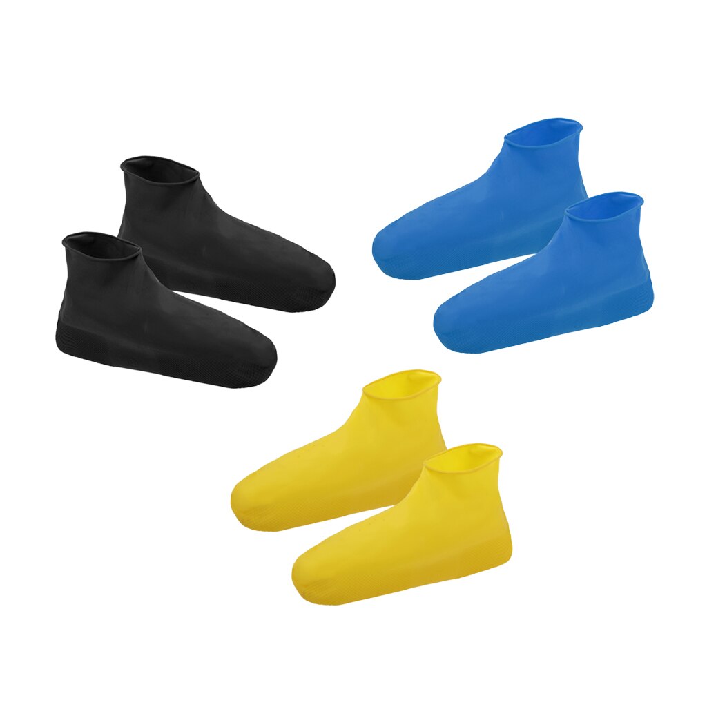 Disposable Boot &amp; Shoe Covers - Durable, Water Resistant, non-slip, Recyclable Silicone Boots for Men Women Outdoors