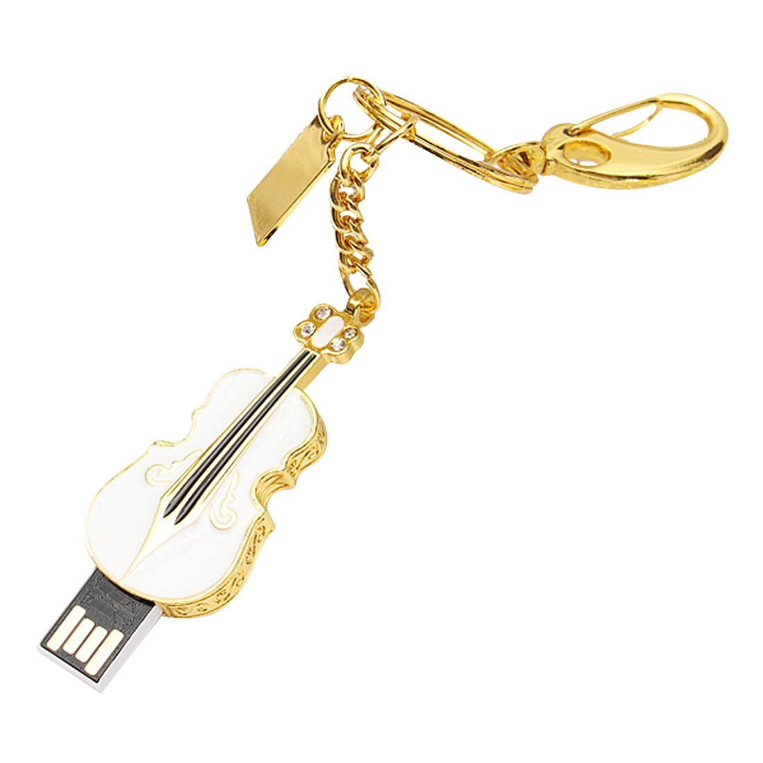 Wit Creatieve Viool USB2.0 16Gb Flash U Disk