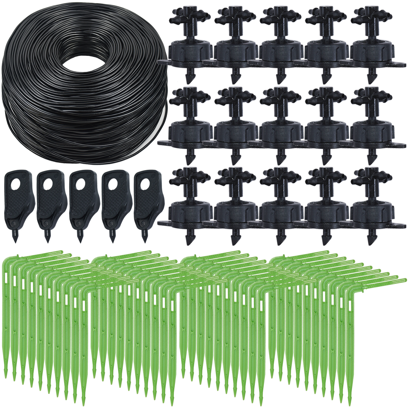 Greenhouse 40M/20M 4-Way 4L Drip Arrow Irrigation Transmitter Dripper Sprinkler irrigation System Potted Planting Yard 10/20sets
