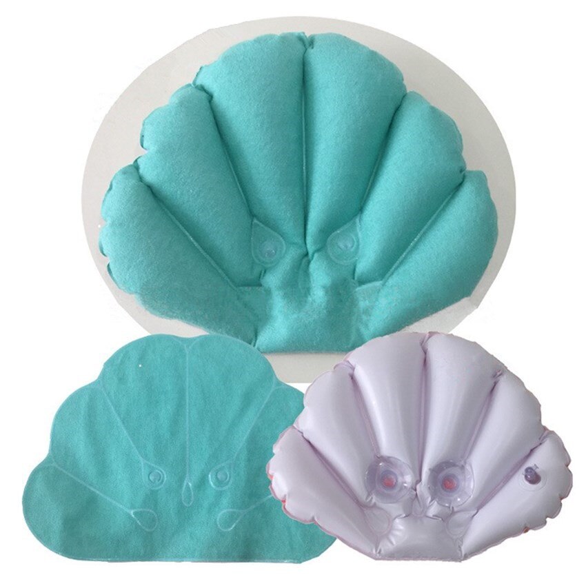Oreiller de bain gonflable | 1 pièce, coussin de baignoire, coquille de bain en forme de cou, coussin de baignoire, confortable, Spa gonflable, pour la maison, oreiller de bain, tasses, accessoires de salle de bain