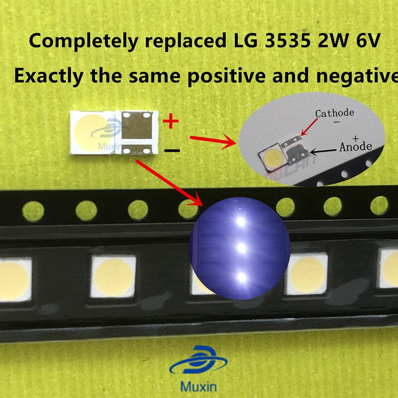 200Pcs Voor Lcd Tv Reparatie Lg Led Tv Backlight Strip Verlichting Met Light-Emitting Diode 3535 Smd Led kralen 6V