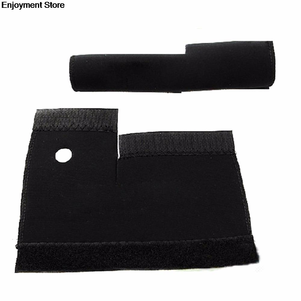 1 Pair Black Bicycle Frame Chain Protector Cycling Mountain Bike Stay Front Fork Protection Guard Protective Pad Wrap Cover