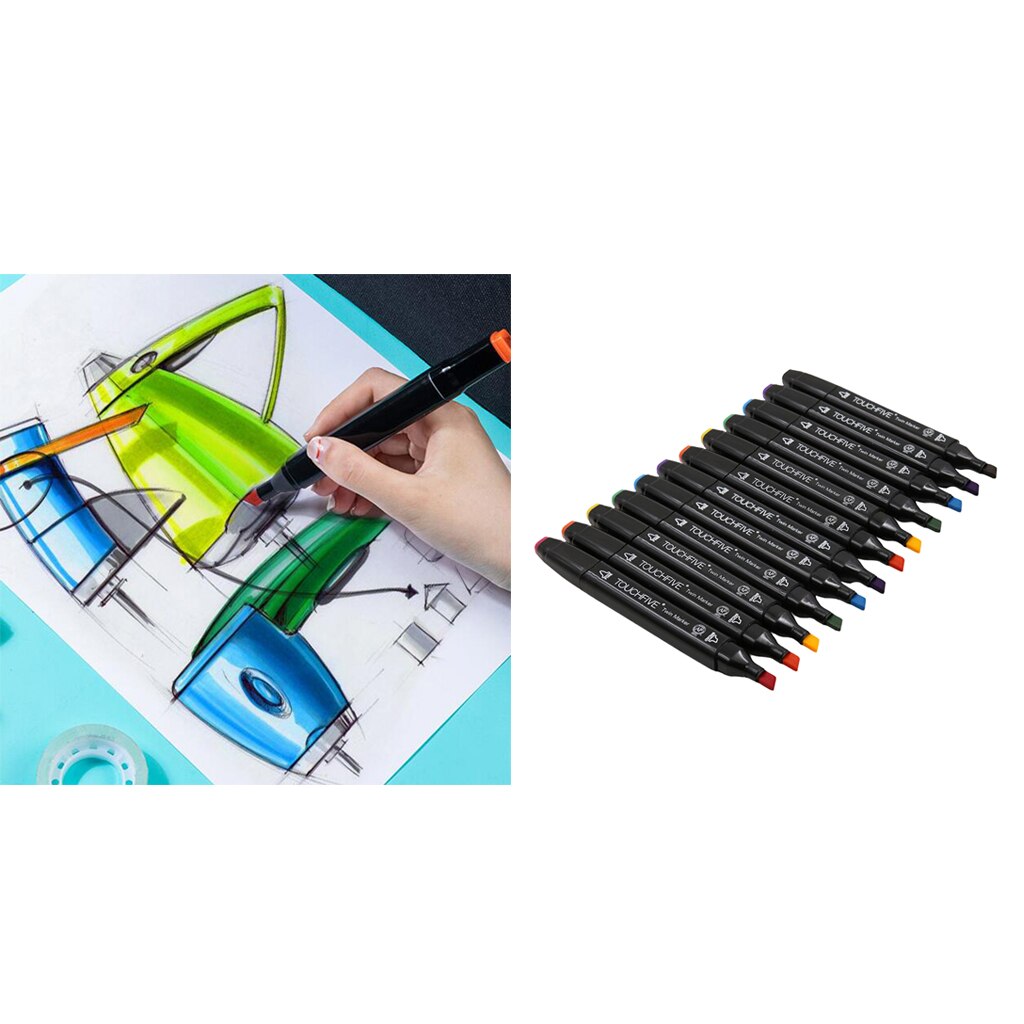 12x Oil Based Paint Marker Pen Waterproof Art Painting DIY Scrapbook Card Making