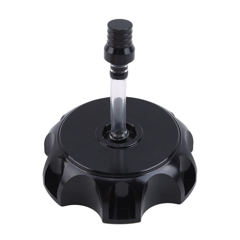 Bouchon de réservoir d'essence universel en aluminium CNC, accessoires de moto, gaz, carburant, pour Dirt, Pit Bike, ATV, Quad, pour la plupart des motos: Black
