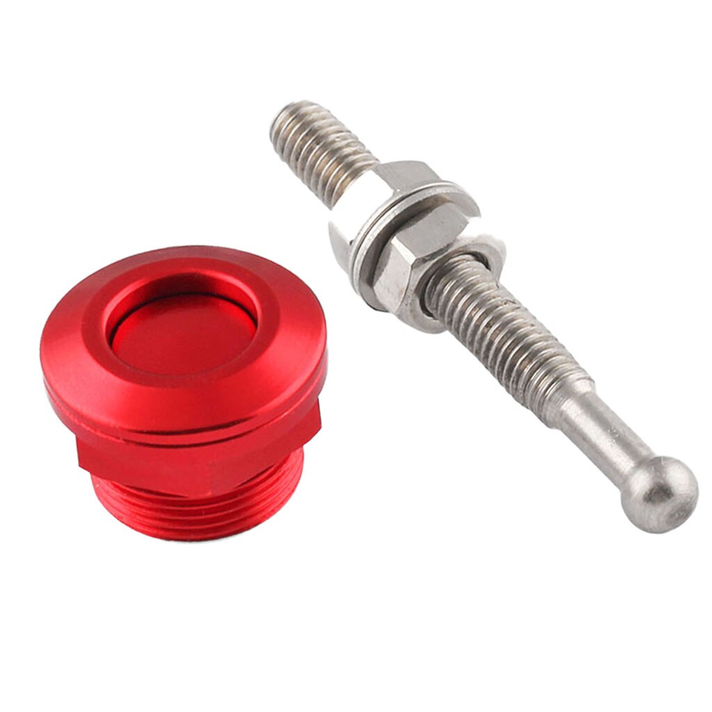 22mm Push Button Quick Release Bonnet Hood Pins Lock Latch Universal Red