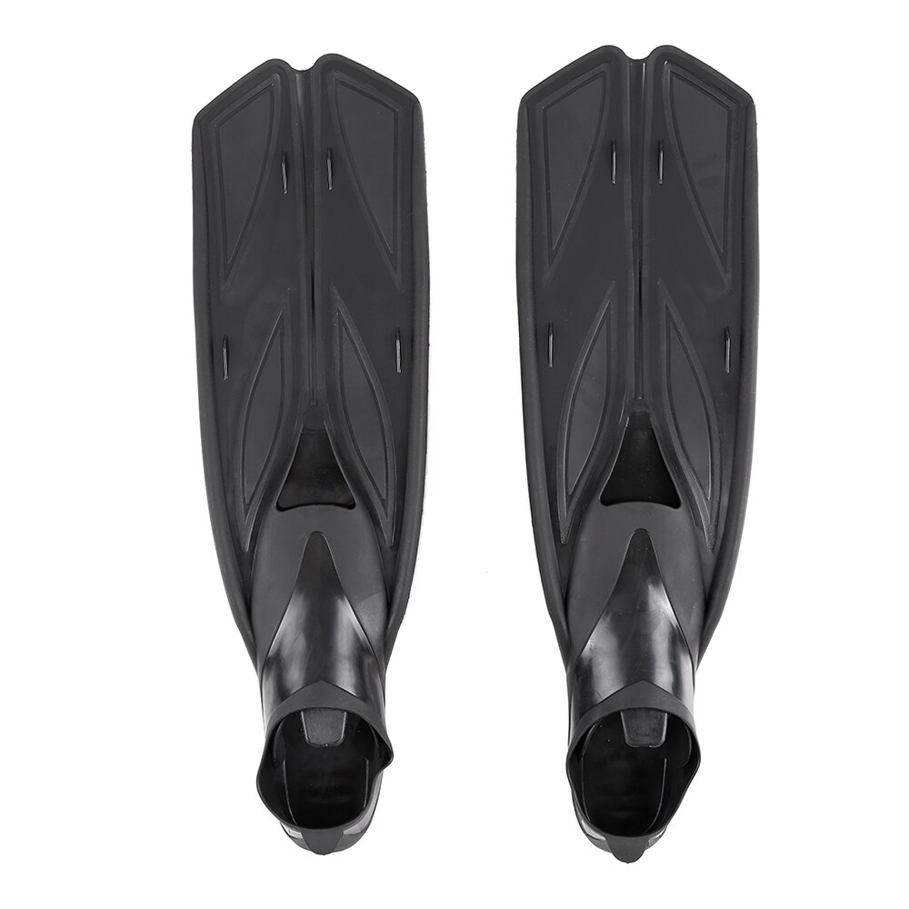 Water Sports Snorkeling Diving Swimming Fins Adult Flexible Comfort Swimming Fins Submersible Foot Fins Flippers: Black / XL