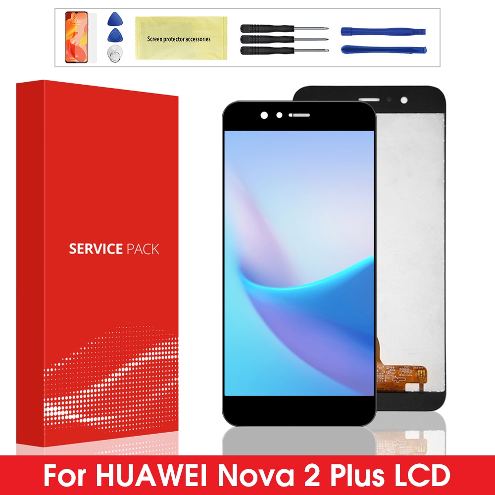 Lcd para huawei nova 2 mais display lcd de toque digitador da tela bac l23 l03 para huawei nova 2 tela lcd nova2 pic lx9 l29 l09