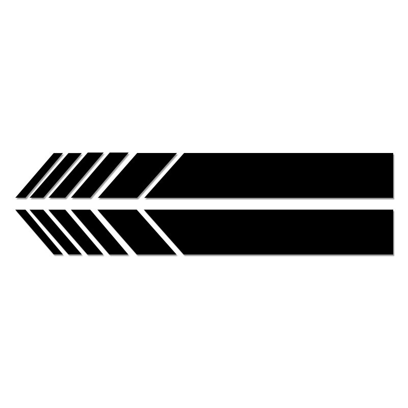 2 Stuks Car Side Achteruitkijkspiegel Strepen Stickers Voor Auto Decor Achteruitkijkspiegel Vinyl Auto Stickers Auto Styling Accessoires: black