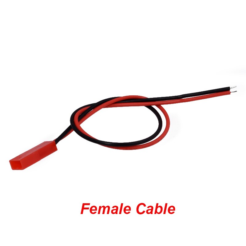20pcs Red JST 2 Pin Connector Male Female Plug Cable 20AWG Silicon Wire For RC Battery Helicopter DIY LED Lights Decoration