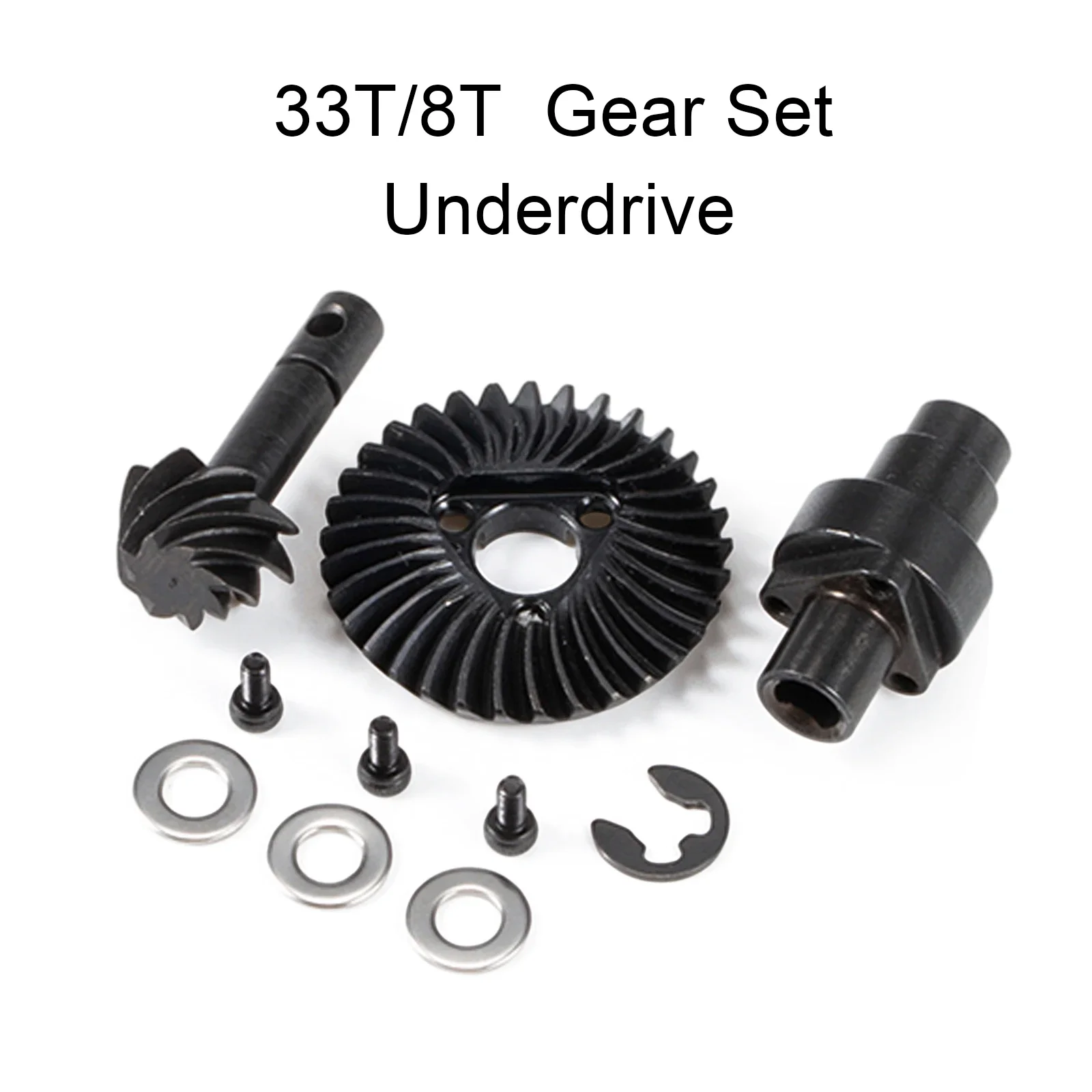 Juego de engranajes cónicos helicoidales Overdrive Underdrive 24/8T 27/8T 30/8T 33/8T para Axial SCX10 Pro SCX10 II AR44 SCX10 III AR45 Capra F9: Borgoña
