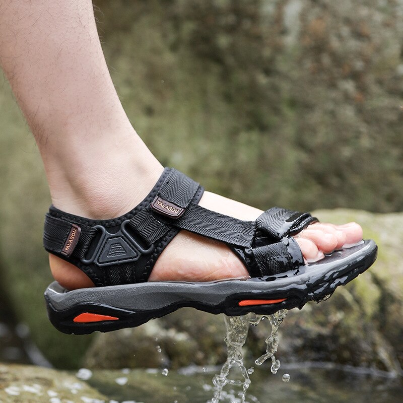 Zomer Sandalen Mannen Schoenen Platte Schoenen Mannen Strand Sandalen Toevallige Mannelijke Zomer Schoeisel Antislip Mode Sandalen a2354