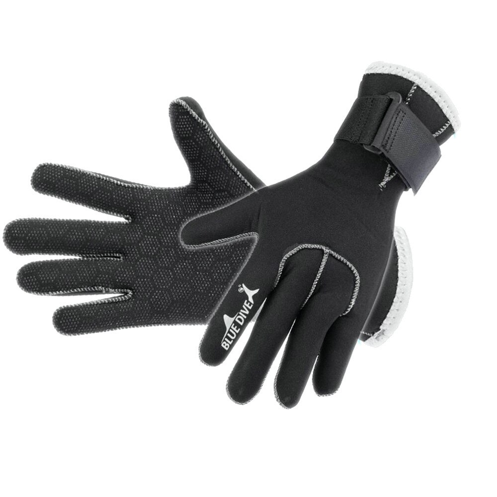 Diving Gloves 3mm Neoprene Cold-Proof Winter Swimming Quick-Dry Scuba Snorkeling Black: M