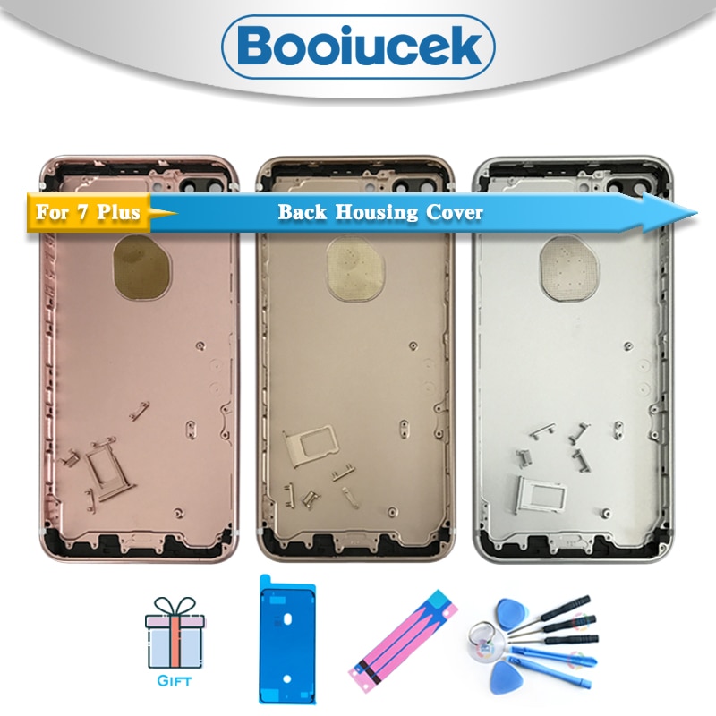 AAA wysokiej jakości dla iphone 7 7G / 7 Plus 7 Plus obudowa pokrywa baterii drzwi tylna rama podwozia tylna pokrywa + naklejka baterii