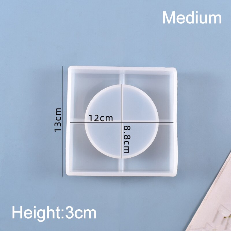 Kwadratowe przezroczyste popielniczki formy żywiczne kryształbyć winnym silikonowe Toola dokonywanie ręcznie rzemiosło żywiczne gliny domowe wyroby rękodzielnicze DIY formy: M