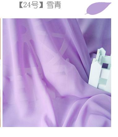 Chiffon georgette cloth fabric, transparent Wedding Lining Chiffon Yarn Clothes DIY Chiffon Fabric: 24 Purple Blue
