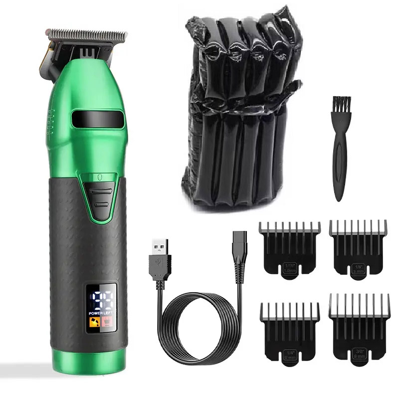0 mm Null Professioneller Haarschneider für Männer, Bart- und Haarschneidemaschine, elektrisch, Profi Barbier, kabellose Haarschneidemaschine, wiederaufladbar: Braun