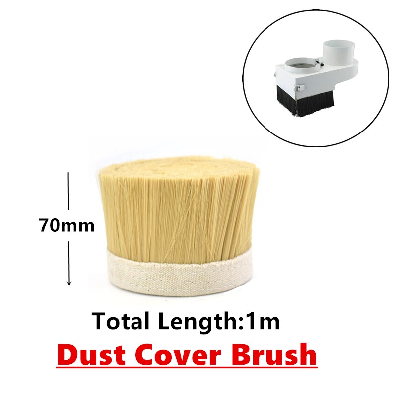 CNC Router Dust Shoe Nut 70/75/80/85/90/100mm Spindle Engraving Milling Machine Brush Cleaner Woodworking Tools CNC Dust Cover: 70mm Width