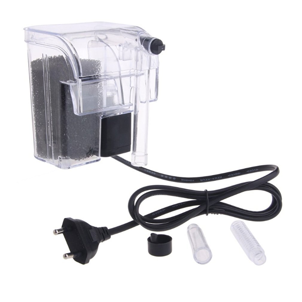 Prestaties Hang-Op De Rug Power Filter Voor Desktop En Betta Aquaria Dompelpomp Zuurstof Pomp: round plug
