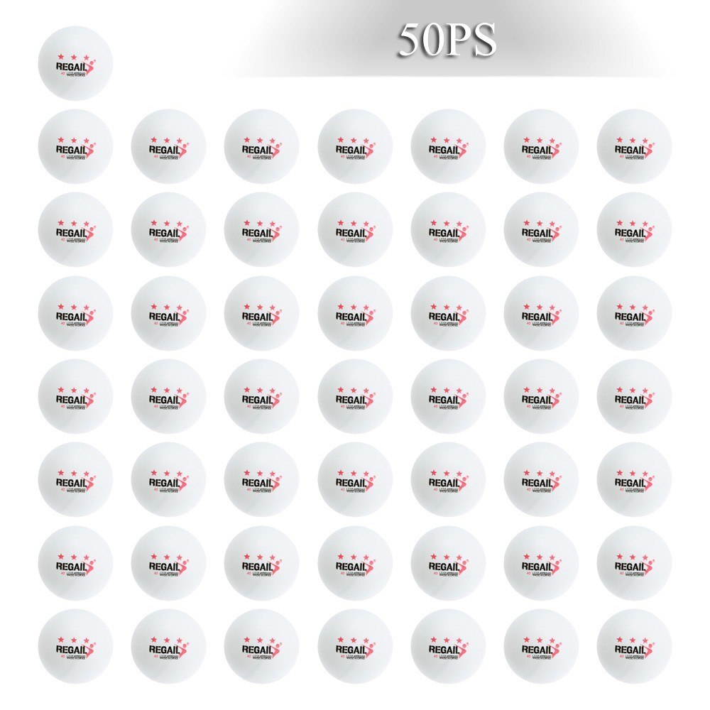 50Pcs 3-Star 40mm Table Tennis Advanced Training Ping Pong Balls: Default Title