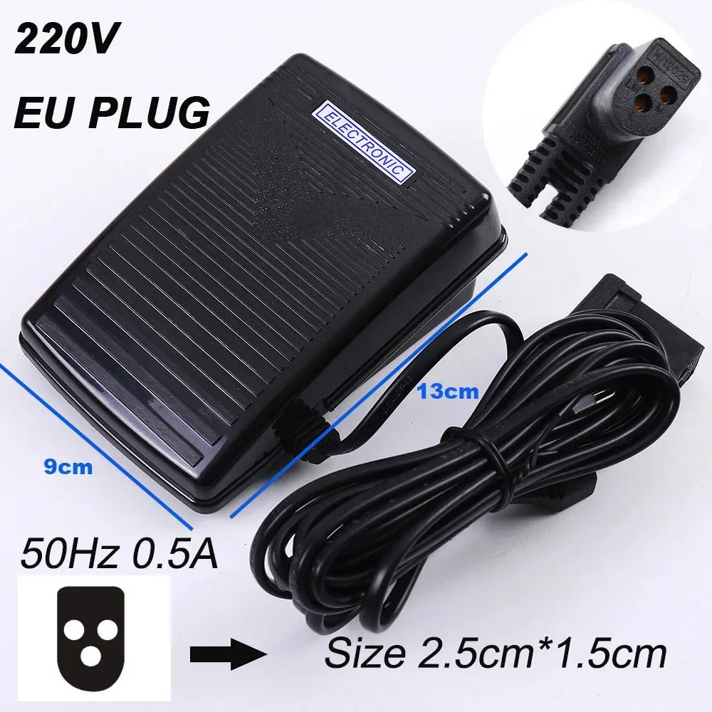 Fotpedal symaskinsbrytare strömsladd hastighetsjusterare motortillbehör styrning elektrisk för brother singer del: Lila