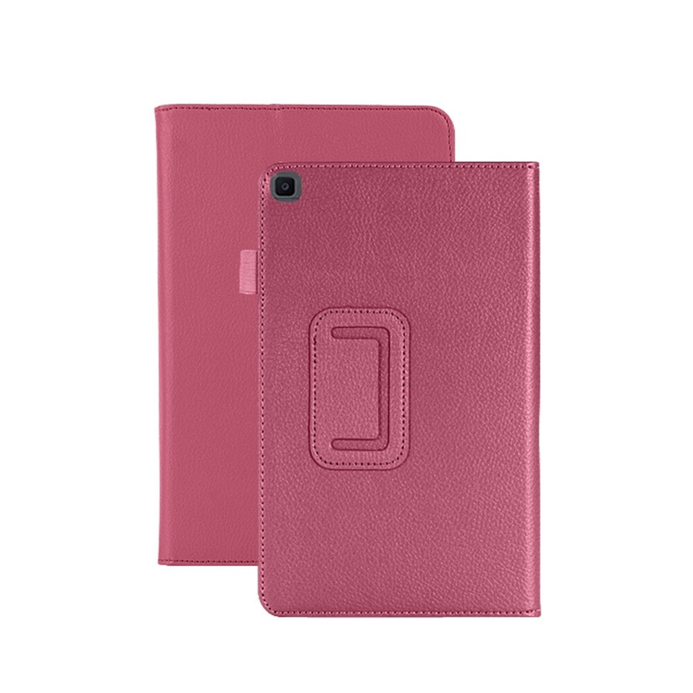 Capa para samsung galaxy tab um 8.0 2019 SM-T290 t295 suporte de couro do plutônio caso inteligente capa para samsung galaxy tab: Red 