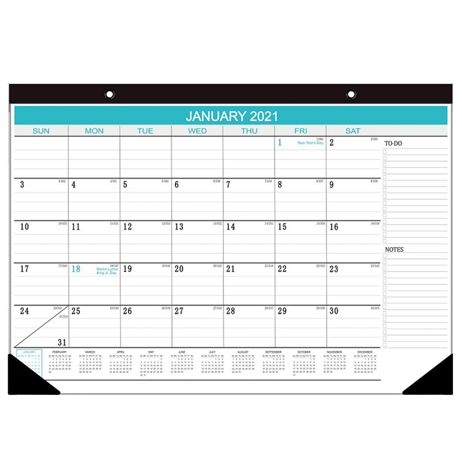 Calendar Planner Schedule Twin-Wire Bound You Can Get More Done In Less Time Stationery Large Blocks With Julian Dates: A1