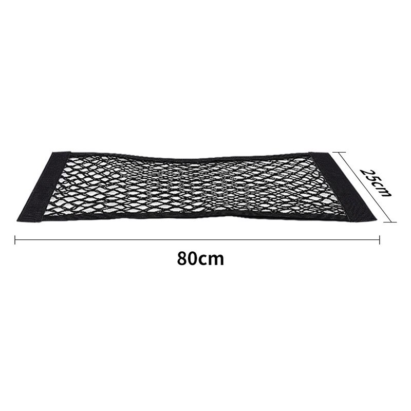 Mesh in trunk organizer car trunk net nylon suv auto cargo storage mesh organizer in bagagerum til biler bagagenet rejser lomme: 80 cm x 25cm