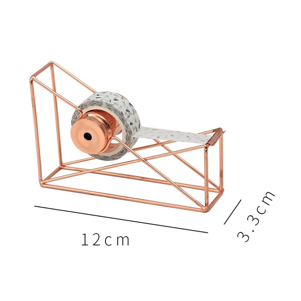 Good rose gold Tape Cutter Washi Tape Storage Organizer Cutter Stationery Office Tape Dispenser Office Supplies