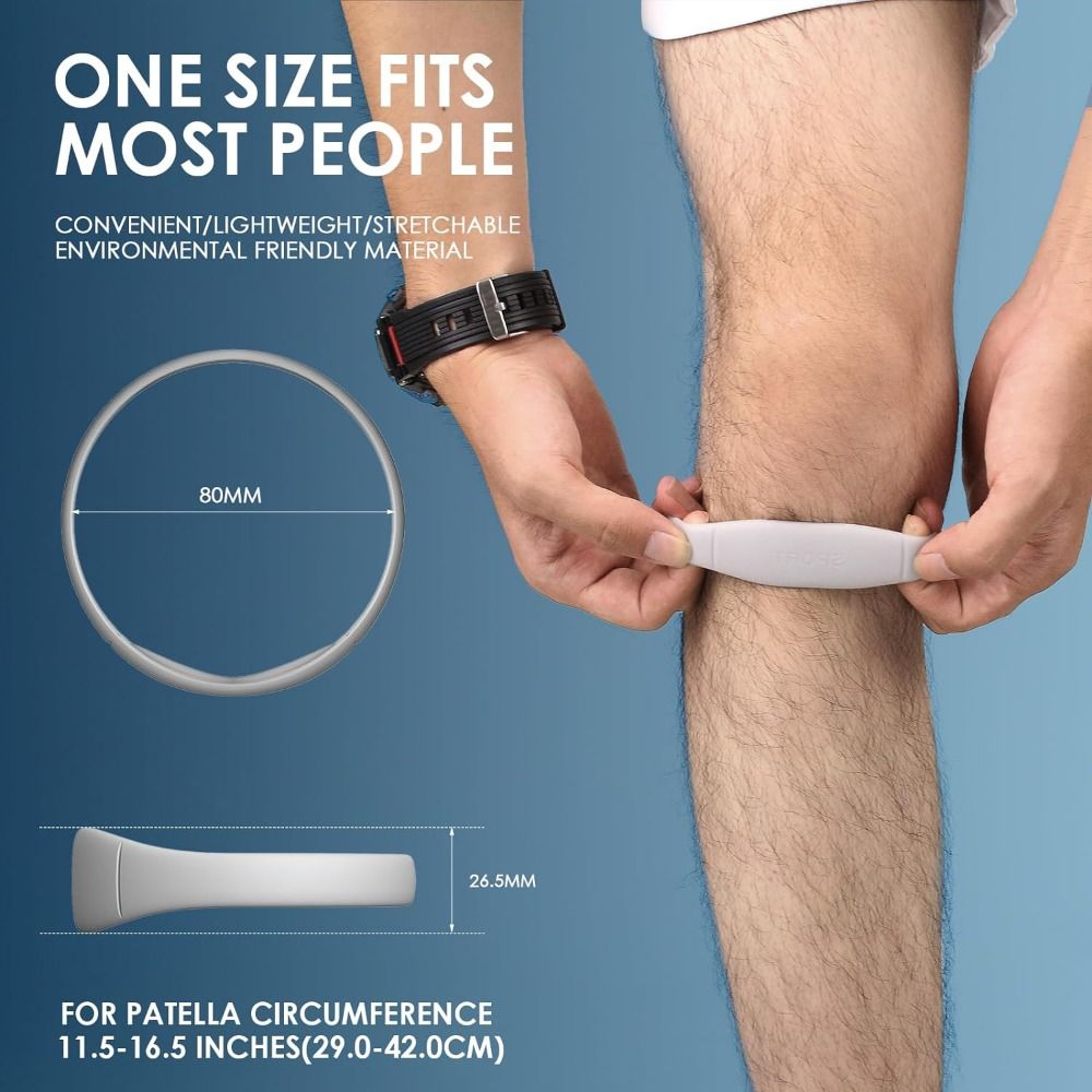Silicone Patella Tendon Knee Straps Fixed Protection Knee Care Knee Sports Support Band Knee Support Flexible Patella Knee Strap
