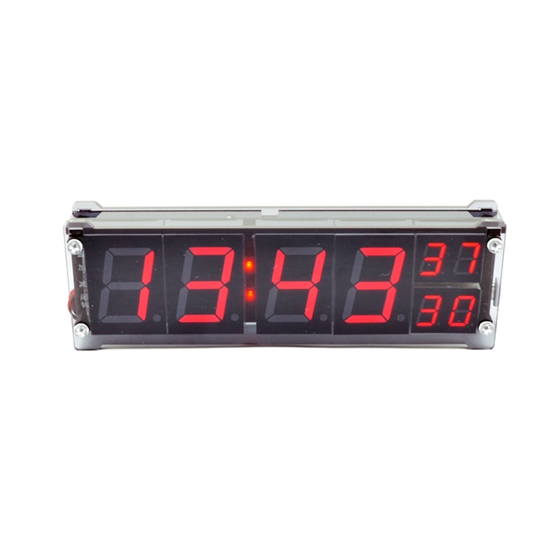 Big Bus Clock Simple Vehicle Clock Thermometers 1.2inch Red Led Digital Tube LED Luminous Character Micro USB Clock