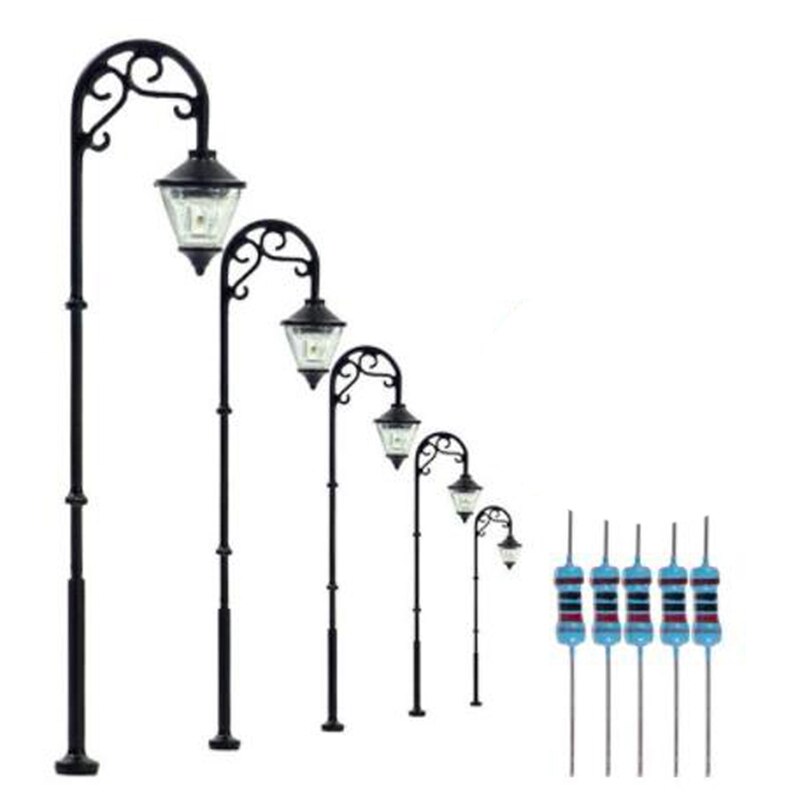 1:87 Ho Schaal Retro Model Straat Lamp Layout Lantaarnpaal Tuin Landschap Licht Railway Trein Lamp Mini Landschap: TYPE  1