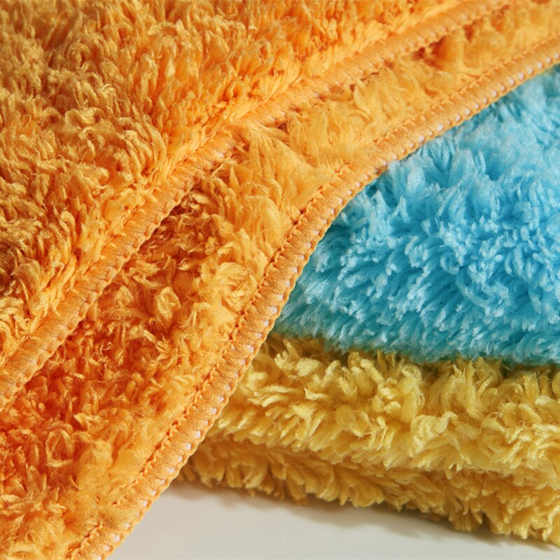 Brand Housekeeping Cleaning Cloth Super Water-absorbent Rag Fluffy Kitchen Towels Duster Dishcloth Scouring Pad Plush Dish Towel