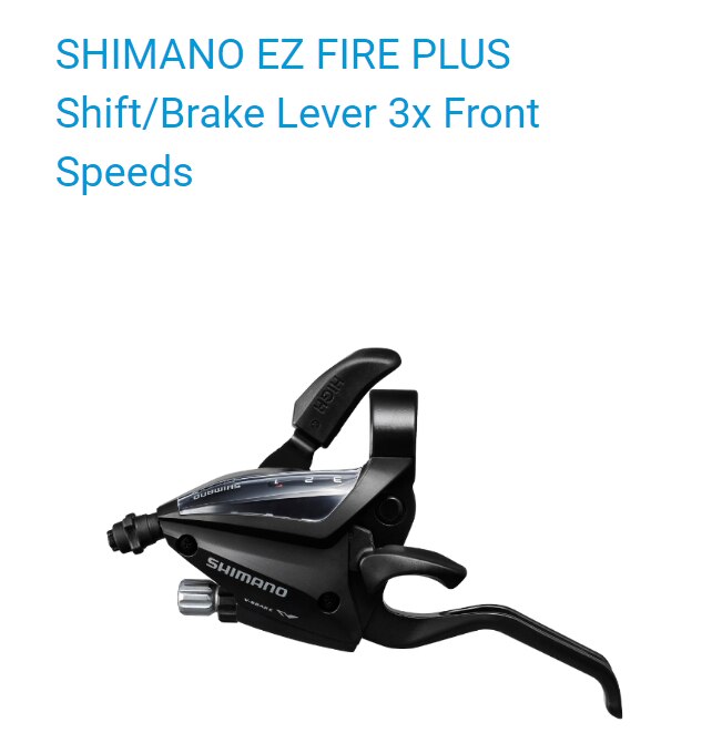 Shimano-ez FIRE PLUS-palanca de cambio/freno-Tamaño de palanca de 2 dedos-8 velocidades