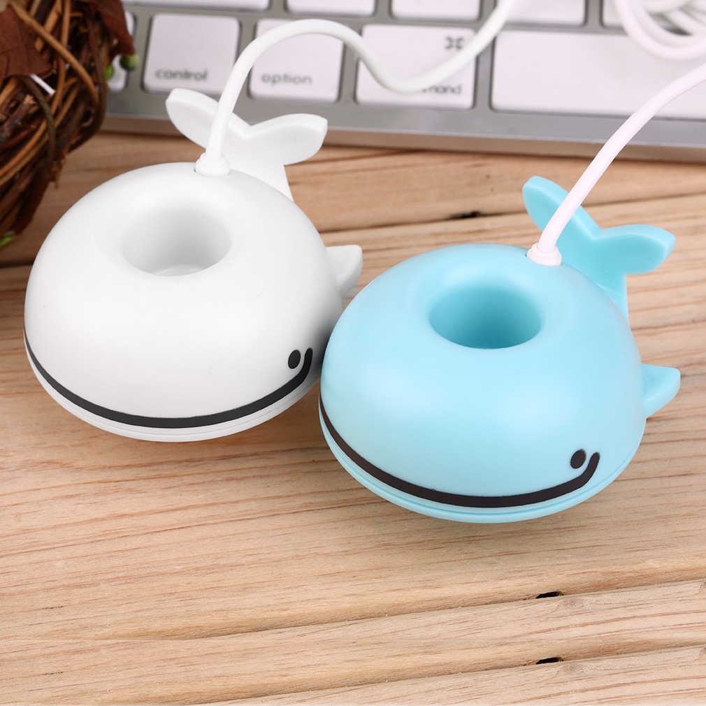 humidificador en forma de ballena, purificador de aire portátil, difusor USB Universal, purificador de hogar y oficina,