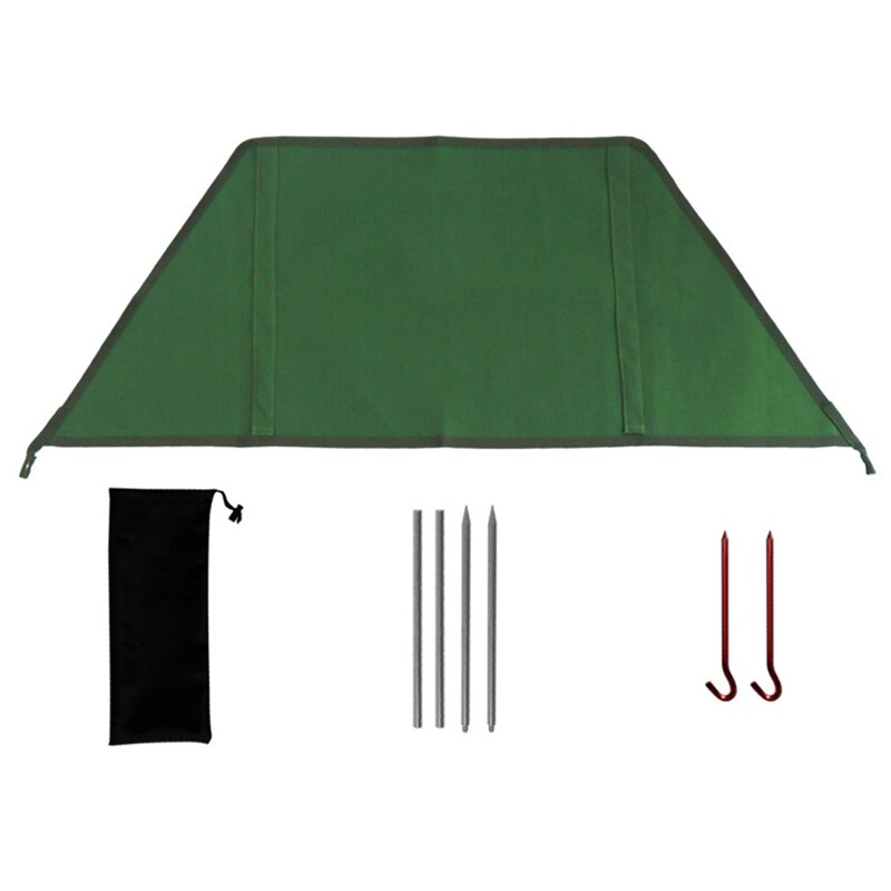 Outdoor Wind Shield Windproof Screen Fireproof Curtain Screen Windbreak Canvas Windbreak Barbecue Bonfire Wind Deflector: Default Title