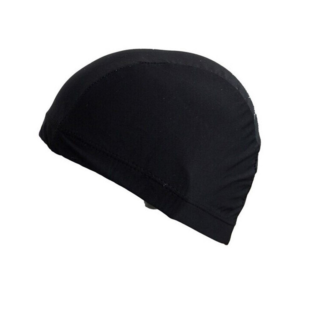 Elastische Polyester Stof Beschermen Oren Lange Haar Sport Zwemmen Zwembad Hoed Badmuts Voor Mannen Vrouwen Volwassenen Zwemmen Accessoires: Sky Blue