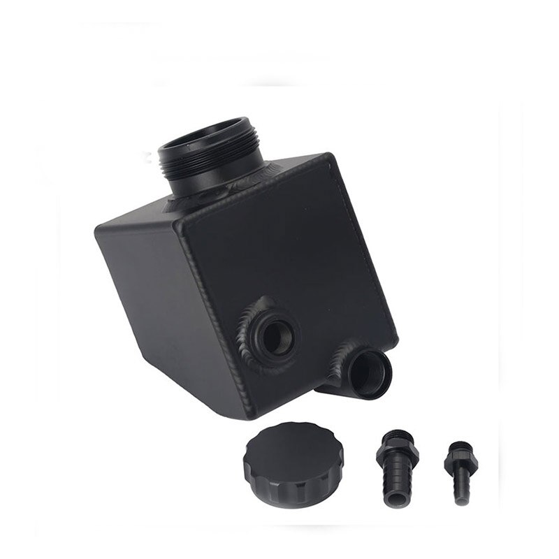 Silver Polished Aluminum Coolant Expansion Fill Tank Reservoir for V6 V8 LS1 VT VX VU VY VZ VE: Black