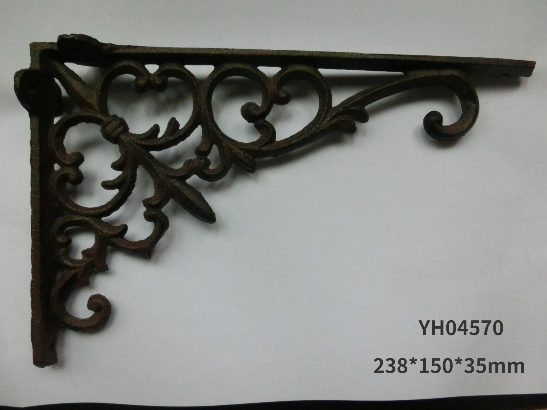 European-style Cast Iron Angle Support Rack Storage Rack Trig Iron Art Home Decoration Variety of Options: Bronze