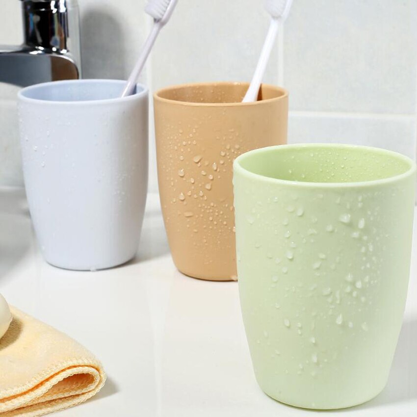 Nordisk stil plast te kopper miljøvenlig hvede halm kop kaffe te mælk drikke kop tandbørste kop til hjemmebadeværelse