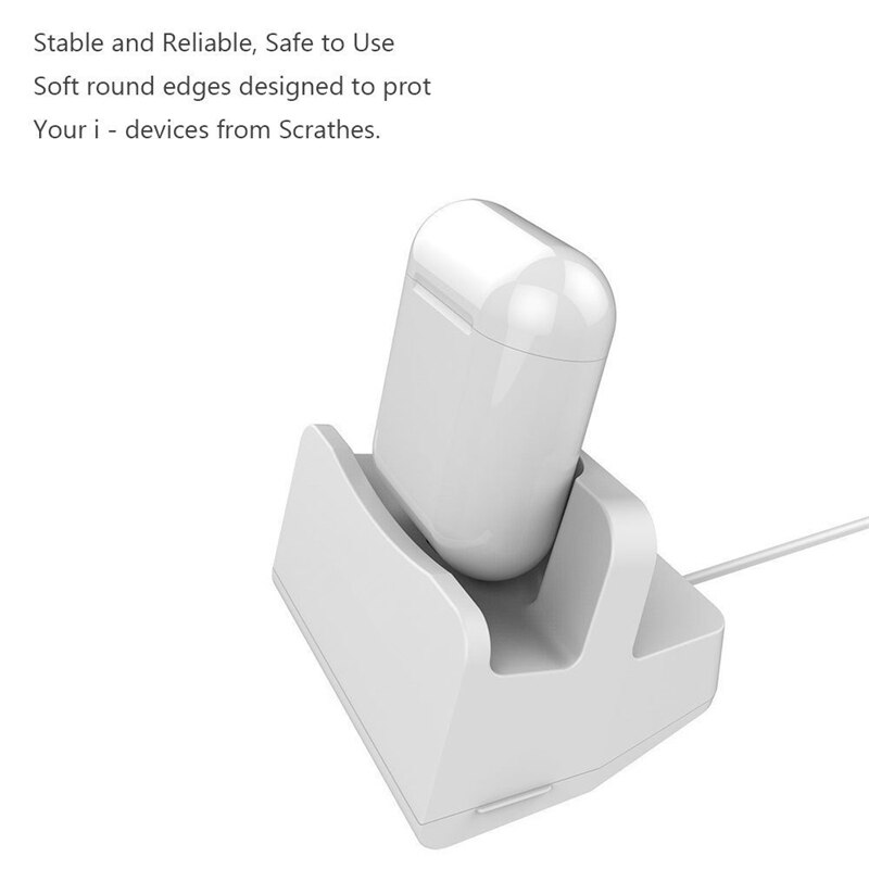 2 en 1 estación de carga del muelle del soporte para los Airpods de Apple aire vainas 2 1 para IPhone 11 Pro Max XS XR 8 7 cargador almohadilla de accesorios
