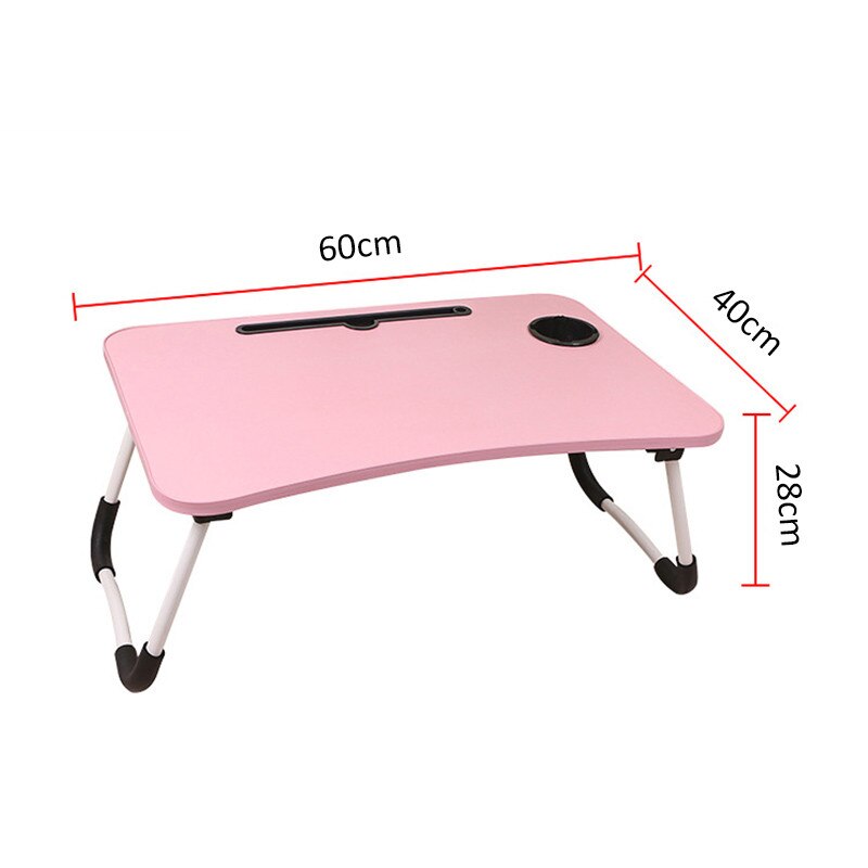 Adjustable Folding Laptop Stand Holder Study Table Desk Wooden Foldable Computer Desk for Bed Sofa Tea Serving Table Stand