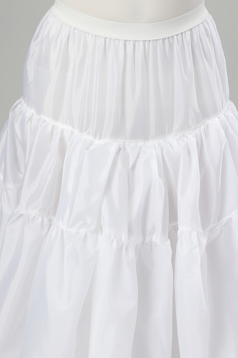 En Stock blanc Long Style jupon Organza noël Halloween vraies Photos Tutu jupes de mariage Cosplay sous-jupe Slip 12006