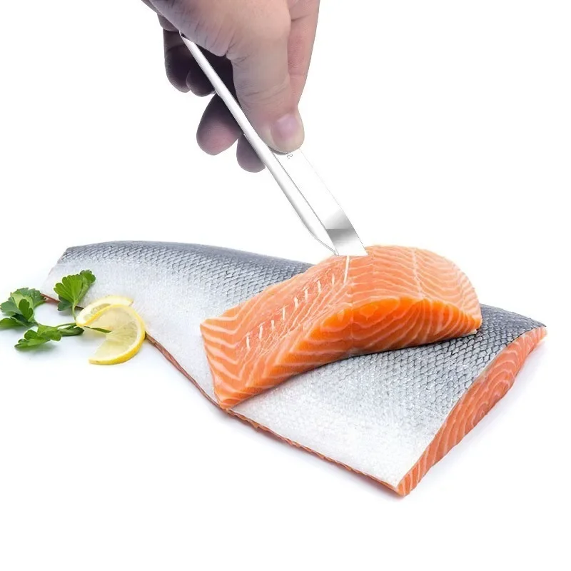 Acessórios de cozinha inoxidável escamas de peixe raspagem raladores remover rápido limpeza de peixe descascador raspador osso de peixe pinças ferramenta gadge
