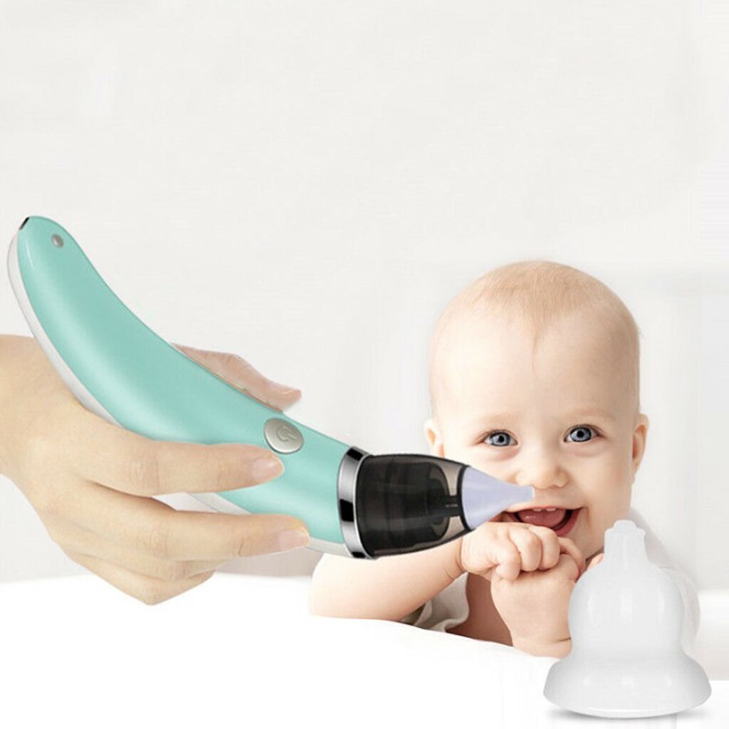 Aspirateur Nasal électrique pour bébé aspirateur nez aspirateur avec 2 embouts en Silicone 5 niveaux d'aspiration réglables pour les nourrissons en bas âge