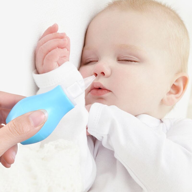 1 stk baby næse renere anti-reflux silikone aftagelig baby nasal aspirator manuel tryk stil spædbarn rene forsyninger