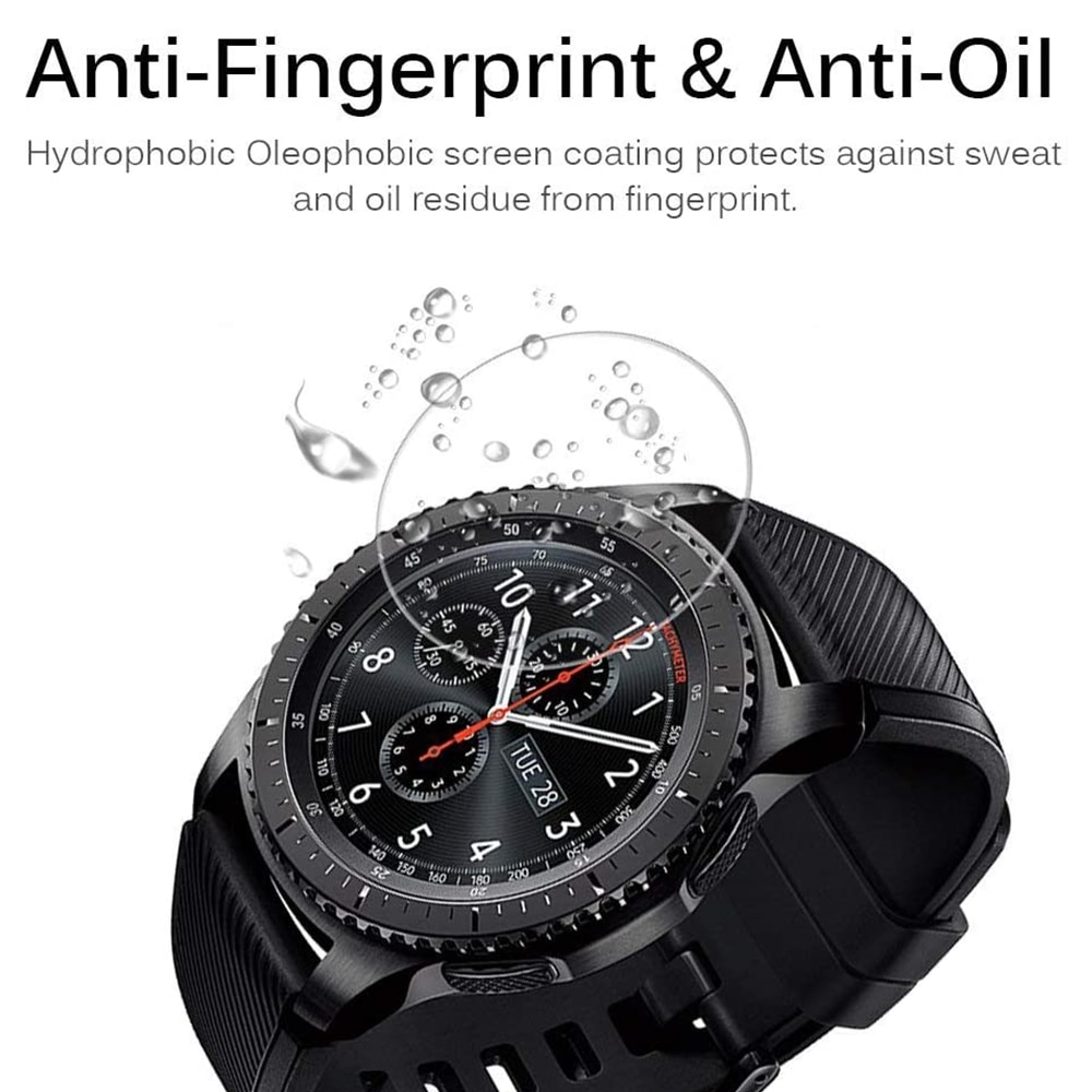 2 + 1 paquete para Samsung Gear S3 frontier Classic galaxy Watch 46mm funda + Protector de pantalla película de vidrio templado funda de parachoques