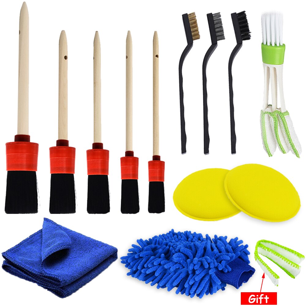 Juego de cepillo para detalles, limpiador eléctrico, brochas de nailon, almohadillas de esponja para amortiguación de aire, borde, limpieza de polvo: Azul
